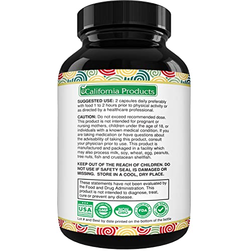 Horny Goat Weed Complex - Male Enhancement Pills and Natural Testosterone Booster for Men Male Performance Pre Workout Supplements Muscle Growth