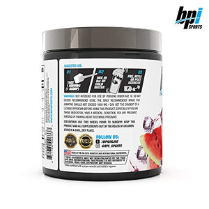 BPI Sports Best BCAA - BCAA Powder - Branched Chain Amino Acids - Muscle Recovery - Muscle Protein Synthesis - Lean Muscle - Improved Performance – Hydration – Watermelon Ice - 30 Servings - 10.58 oz.