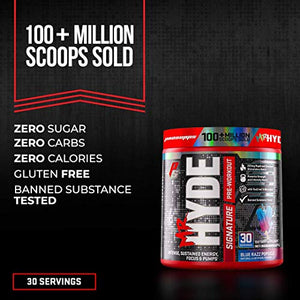 ProSupps Mr. Hyde Signature Series Pre-Workout Energy Drink – Intense Sustained Energy, Focus & Pumps with Beta Alanine, Creatine, Nitrosigine & TeaCrine (30 Servings Lollipop Punch)