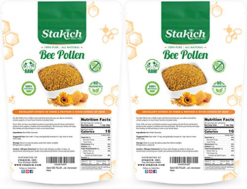 Stakich Bee Pollen (1 Pound (Pack of 2))