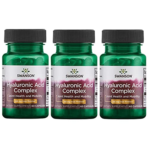 Swanson Hyaluronic Acid Complex 166 mg 60 Caps 3 Pack