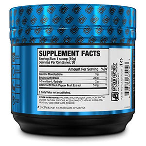 Growth Surge Post Workout Muscle Builder with Creatine, Betaine, L-Carnitine L-Tartrate - Daily Muscle Building & Recovery Supplement - 30 Servings, Blueberry Lemonade Flavor