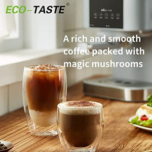 Organic Mushroom Coffee - 36 Servings, Instant Coffee Mix Includes 10 Mushrooms Extract Powder (30% Beta-glucan)