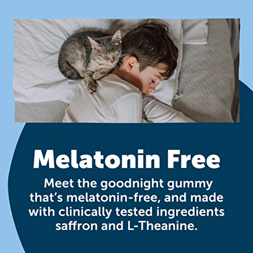 SmartyPants Kids Sleep Gummies: Melatonin FREE; Magnesium for Nervous System Support; L-Theanine for Relaxation; Saffron for Sleep Support, Chamomile & Lemon Balm, Cherry flavor, 42 Ct (21 Day Supply)