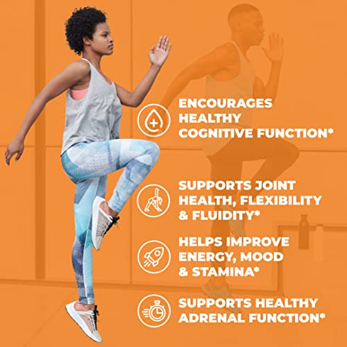 Turmeric Curcumin Ashwagandha, Ginger, Bioperine. Occasional Joint Discomfort Relief Supplement. Antioxidant Properties for Healthy Thyroid and Adrenal Support, and Balanced Cortisol Levels.