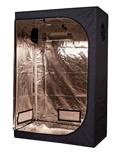 TopoLite Full Range Multiple Sized 48"x24"x72" Indoor Grow Tent Room 600D Mylar Hydroponic Growing Plant w/Plastic Corner (48"x24"x72")