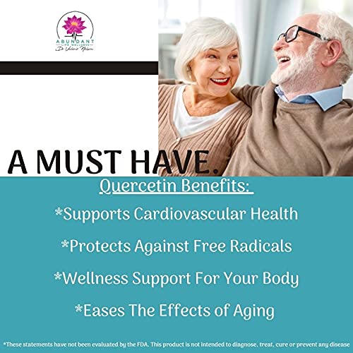 Quercetin 500 mg - 200 Capsules - Absolute Best Value on Amazon - 2 caps is 1,000 mg - Formulated for Dr. Valerie Nelson
