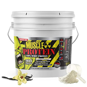 Colossal Labs 100% Whey Protein Powder Isolate/Blend | Fast-Absorbing Workout Supplements for Men and Women | 25g of Pure Protein and 5.5g of BCAAs in Each Serv (Vanilla, 15LB)
