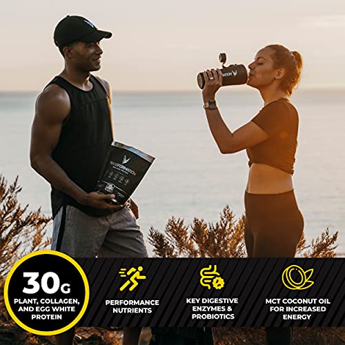 Transformation Vanilla Protein Powder | 30G Multi-Protein Superblend | Collagen Peptides, Egg White & Plant Blend | MCT Oil | BCAA Amino Acids | Probiotics & Enzymes | Low Carb Shake for Men & Women