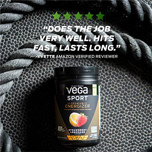 Vega Sport Energizer, Acai Berry, Pre Workout Powder for Women and Men, Supports Energy and Focus, Electrolytes, Vegan, Keto, Gluten Free, Dairy Free, Non GMO (12 Count Packets)