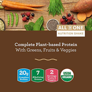 Amazing Grass Protein Superfood: Vegan Protein Powder, All in One Nutrition Shake, with Beet Root Powder, Rich Chocolate, 10 Servings (Old Version)