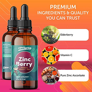 ZincBerry Immune Support for Kids - Elderberry with Zinc and Vitamin C for Kids & Toddler Vitamins - Liquid Kids Zinc Supplements - Organic Zinc for Kids & Elderberry Kids Vitamins Immune Support