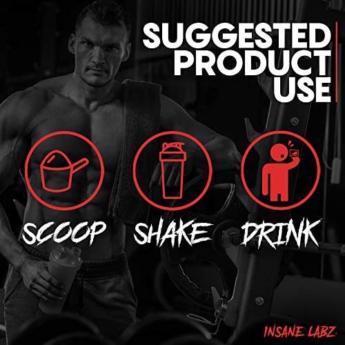 Insane Labz Psychotic Black Edition Mid Stimulant Pre Workout Powder, Energy Focus Pumps, Loaded with Creatine Beta Alanine Taurine Fueled by AMPiberry, 35 Servings Grape