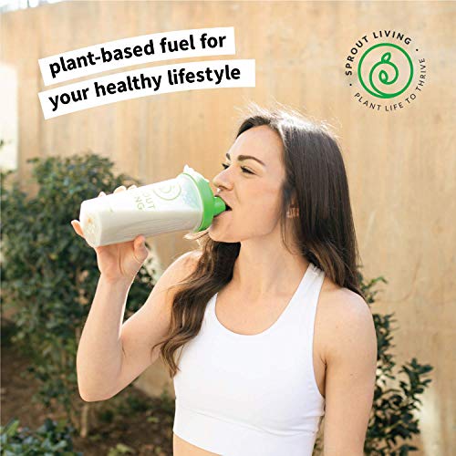 Sprout Living Organic Pea Protein Powder, 20 Grams of Plant Based Organic Protein Powder Without Artificial Sweeteners, Non Dairy, Non-GMO, Dairy Free, Vegan, Gluten Free, Keto Drink Mix (1 Pound)