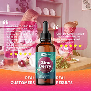 ZincBerry Immune Support for Kids - Elderberry with Zinc and Vitamin C for Kids & Toddler Vitamins - Liquid Kids Zinc Supplements - Organic Zinc for Kids & Elderberry Kids Vitamins Immune Support