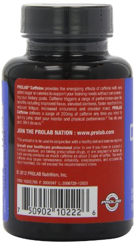 Prolab Caffeine Tablets 100 Count (Pack of 1)