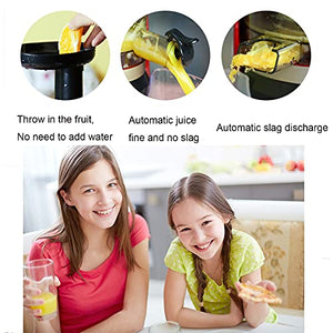 Slow Juicer Masticating Cold Pressed Juicer Machines Vegetable And Fruit, Electric Juicer Machines Easy To Clean, Quiet Motor & Reverse Function