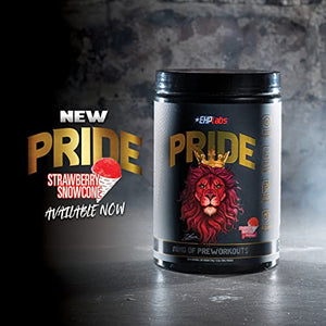 Pride by EHPlabs Pre-Workout Supplement - Energy Booster, Sharp Focus, Epic Pumps & Faster Recovery - 40 Servings (Strawberry Snowcone)