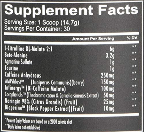 Redcon1 Total War - Pre Workout, 30 Servings, Boost Energy, Increase Endurance and Focus, Beta-Alanine, 350mg Caffeine, Citrulline Malate, Nitric Oxide Booster - Keto Friendly (Rainbow Candy)