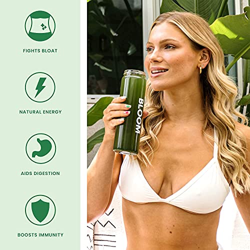 Bloom Nutrition Green Superfood | Super Greens Powder Juice & Smoothie Mix | Complete Whole Foods (Organic Spirulina, Chlorella, Wheat Grass), Probiotics, Digestive Enzymes, & Antioxidants (Citrus)