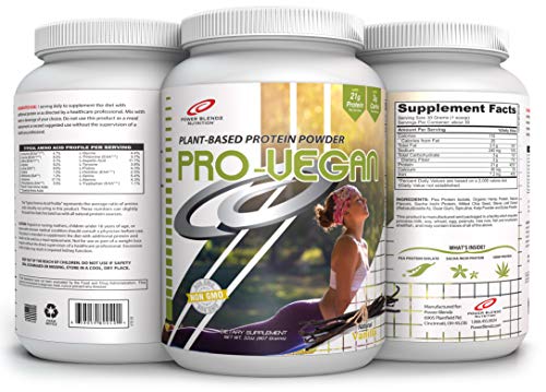 Pro-Vegan Plant Protein Based on Pea Protein Isolate, Sacha inchi Protein, and Hemp Protein (Vanilla, 32 oz.)