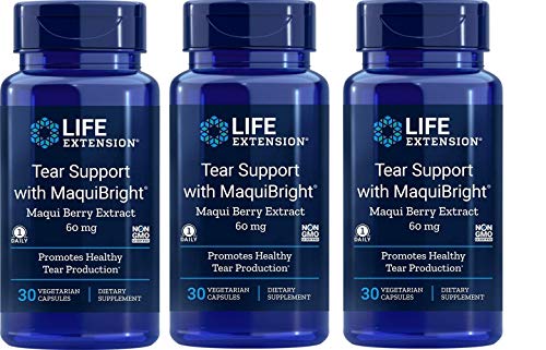 Tear Support with MaquiBright 60 mg, 30 Vegetarian Capsules-Pack-3