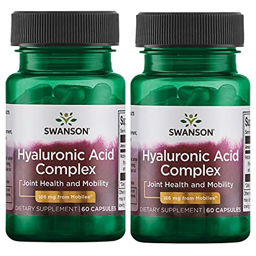 Swanson Hyaluronic Acid Complex 166 mg 60 Caps 2 Pack