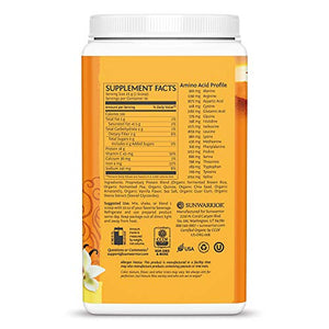 Sunwarrior Classic Plus Organic Vegan Protein Powder with BCAAs and Pea Protein, Dairy Free, Gluten Free, Soy Free, Non- GMO, and Keto Friendly, (Vanilla) (30 Servings (Pack of 1))