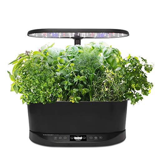 AeroGarden Bounty Basic - Indoor Garden with LED Grow Light, Black & Salad Seed Pod Kit, 7