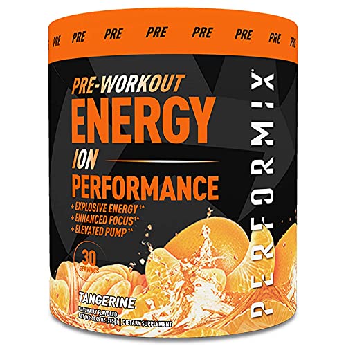 Performix ION Pre-Workout Powder, Explosive Energy, Enhanced Focus, Elevated Pump (30 Servings, Tangerine)