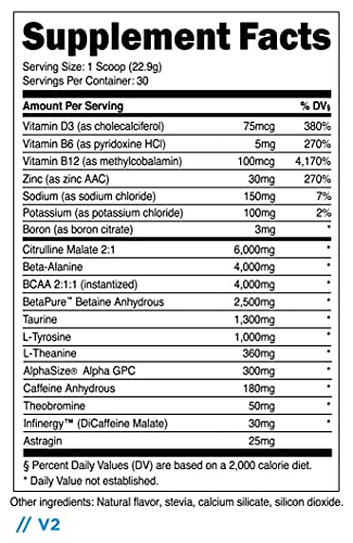 Transparent Labs Bulk Pre Workout, Contains Anhydrous Caffeine, L-Citrulline, & Theobromine, Gluten-Free, Non-GMO, No Sweeteners, for Muscle Growth, Muscular Endurance & Stamina, Orange - 30 Servings