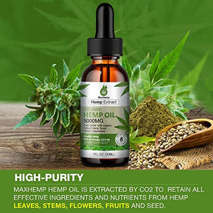 Organic Hemp Oil for Pain Relief and Inflammation - High Potency Extract for Anxiety and Stress Relief , Sleep Aid Focus Calm - Extra Sthength CDB Tincture Drops Zero CBD Oil Cbdmd CBS Oil