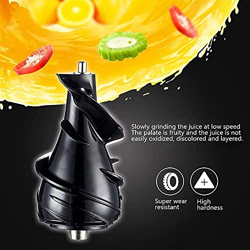 XUERUIGANG Slow Masticating Juicer Cold Press Juice Extractor Apple Orange Citrus Juicer Machine with Wide Chute Quiet Motor for Fruit Vegetables (red)