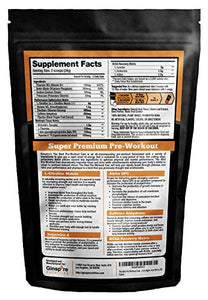 The Best Pre Workout Ever All Natural Nootropic Preworkout Powder - Clean Energy Boost Focus & Strength - Muscle Builder Supplement for Men & Women - Keto Friendly Plant Based & Limited Acai Berry