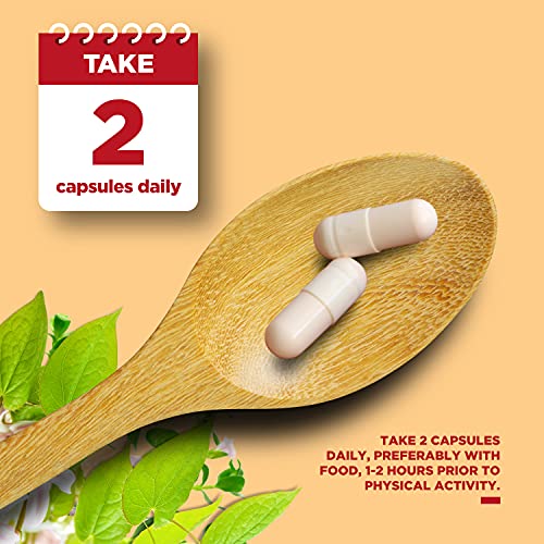 Pure Horny Goat Weed Extract with Maca Powder – Immune Support – Helps Increase Drive and Stamina – Booster for Men and Women Tongkat Ali Plus L-Arginine Increases Energy – 60 Capsules