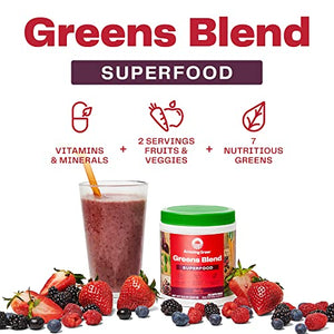 Amazing Grass Greens Blend Superfood: Super Greens Powder with Spirulina, Chlorella, Beet Root Powder, Digestive Enzymes & Probiotics, Berry, 60 Servings (Packaging May Vary)