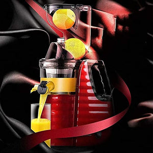 Juicer Machines Slow Juicer, Slow Masticating Juicer Machine with Big Wide 81mm Chute, Cold Press Juicer for Nutrient Fruits and Vegetables, Juicer Machine BPA-Free, Easy to Clean