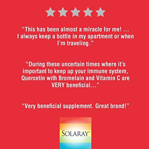 Solaray QBC Plex Chewables | Quercetin & Bromelain Plus Vitamin C | Immune & Respiratory Health Support | 90ct, 30 Serv.