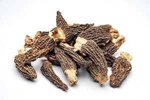 Slofoodgroup Dried Morel Mushrooms (Morchella Conica) Gourmet Morel Mushrooms (15 Morel Mushrooms)