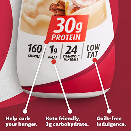 Premier Protein Shake, 30g Protein, 1g Sugar,24 Vitamins&Minerals Nutrients to Support Immune Health, Cinnamon Roll,11.5 fl oz - Pack of 12