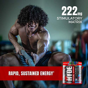 ProSupps Mr. Hyde Signature Series Pre-Workout Energy Drink – Intense Sustained Energy, Focus & Pumps with Beta Alanine, Creatine, Nitrosigine & TeaCrine (30 Servings Lollipop Punch)