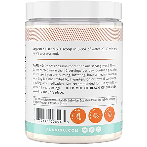 Alani Nu Pump Stim Free Pre-Workout Supplement, Mango Sorbet, 30 Servings