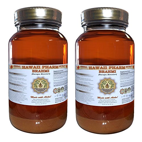 Brahmi Liquid Extract, Brahmi Liquid (Bacopa Monnieri) Tincture 2x32 oz