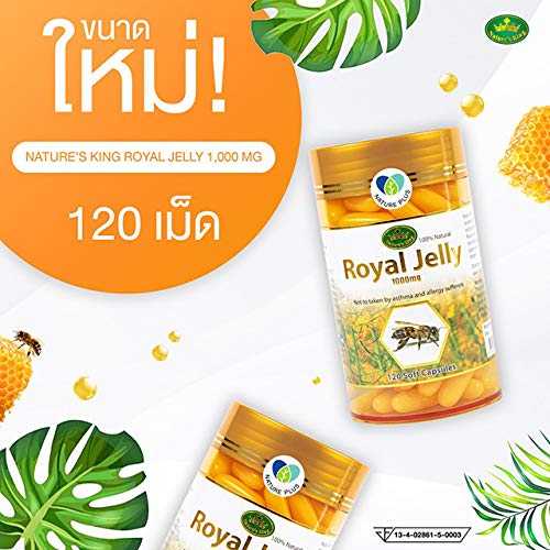 Royal Jelly Nature ’s king Royal Jelly 1000mg Royal Jelly (120 Capsules)