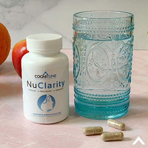 NuClarity - Premium Nootropic Brain Supplement - Focus, Energy, Memory Booster - Mental Clarity & Cognitive Support - Ginkgo Biloba, Bacopa Monnieri, Alpha-GPC, Phosphatidylserine, Rhodiola Rosea