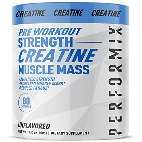 Performix Micronized Creatine Monohydrate - 80 Servings (400g) - for Amplified Strength, Increase Muscle Mass, Reduce Fatigue - Pre-Workout to Power Your Muscle Energy Improving Workout - Unflavored