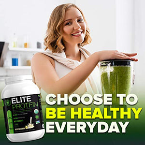 Organic Protein Powder - 25 Grams of Pea and Hemp Protein,14 Servings - Meal Replacement Shake, Plant Based, USDA Organic, Non-GMO, Dairy-Free, Vegan, Bundle - Vanilla - Pack of 2