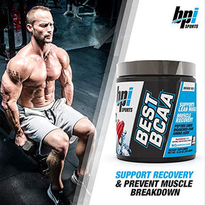 BPI Sports Best BCAA - The Building Blocks of Protein and Muscle - Post-Workout Recovery - Weight Loss Support - Rainbow Ice, 30 Servings, 300 g