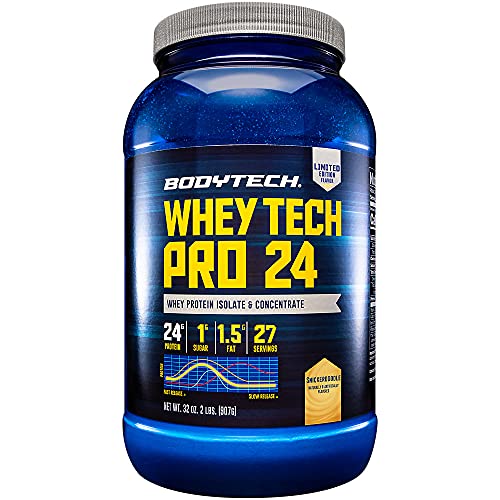 Whey Tech Pro 24 Whey Protein Isolate Concentrate Powder Limited Edition Snickerdoodle (2 Lbs. / 27 Servings)