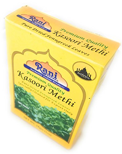 Rani Fenugreek Leaves Dried (Kasoori Methi) 1oz (28g) ~ All Natural | Vegan | Gluten Friendly | NON-GMO | Indian Origin